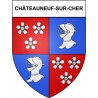 Châteauneuf-sur-Cher 18 ville Stickers blason autocollant adhésif