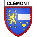 Clémont 18 ville Stickers blason autocollant adhésif