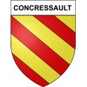 Concressault 18 ville Stickers blason autocollant adhésif