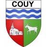 Couy 18 ville Stickers blason autocollant adhésif