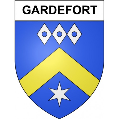 Gardefort 18 ville Stickers blason autocollant adhésif