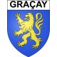 Graçay 18 ville Stickers blason autocollant adhésif