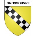 Grossouvre 18 ville Stickers blason autocollant adhésif