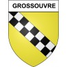 Grossouvre 18 ville Stickers blason autocollant adhésif