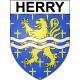 Herry 18 ville Stickers blason autocollant adhésif