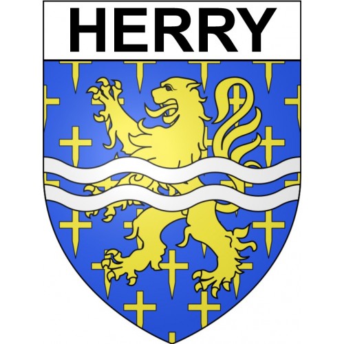 Herry 18 ville Stickers blason autocollant adhésif