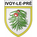 Ivoy-le-Pré 18 ville Stickers blason autocollant adhésif