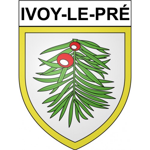 Ivoy-le-Pré 18 ville Stickers blason autocollant adhésif