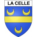 La Celle 18 ville Stickers blason autocollant adhésif
