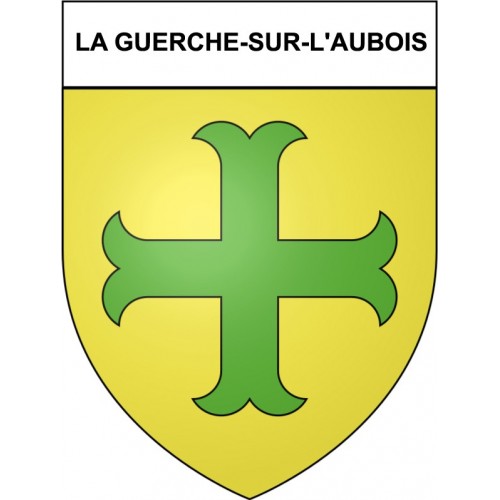 La Guerche-sur-l'Aubois 18 ville Stickers blason autocollant adhésif