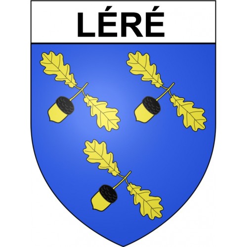 Léré 18 ville Stickers blason autocollant adhésif