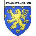 Les Aix-d'Angillon 18 ville Stickers blason autocollant adhésif