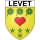 Levet 18 ville Stickers blason autocollant adhésif