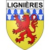 Lignières 18 ville Stickers blason autocollant adhésif