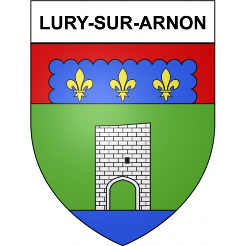 Lury-sur-Arnon 18 ville Stickers blason autocollant adhésif