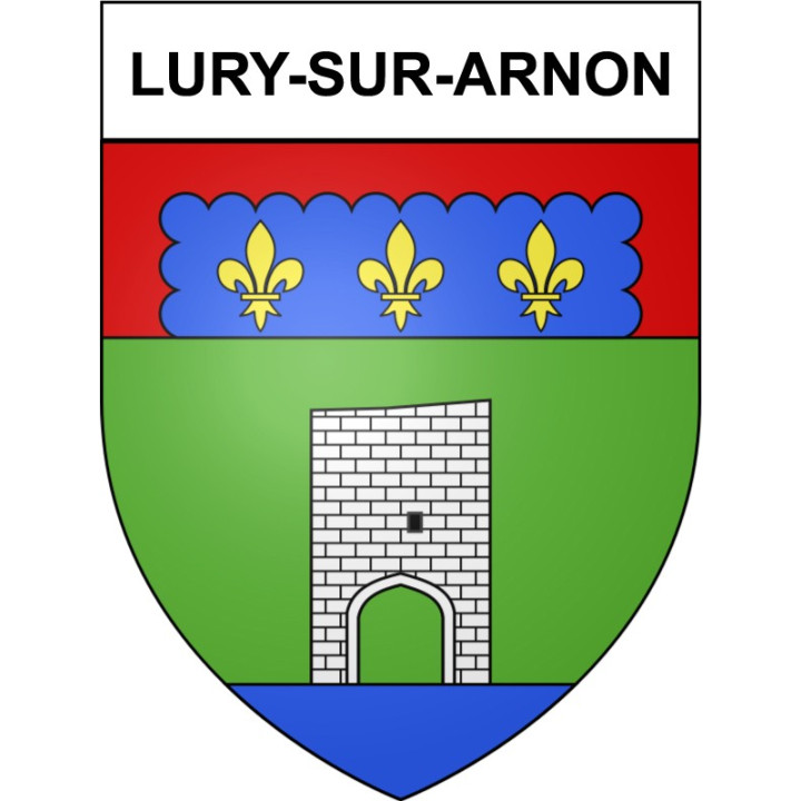 Lury-sur-Arnon 18 ville Stickers blason autocollant adhésif