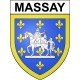 Massay 18 ville Stickers blason autocollant adhésif