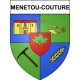 Menetou-Couture 18 ville Stickers blason autocollant adhésif