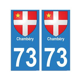 73 Chambéry blason autocollant plaque immatriculation ville