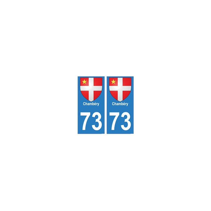 73 Chambéry blason autocollant plaque immatriculation ville