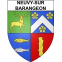 Neuvy-sur-Barangeon 18 ville Stickers blason autocollant adhésif