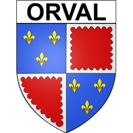 Orval 18 ville Stickers blason autocollant adhésif