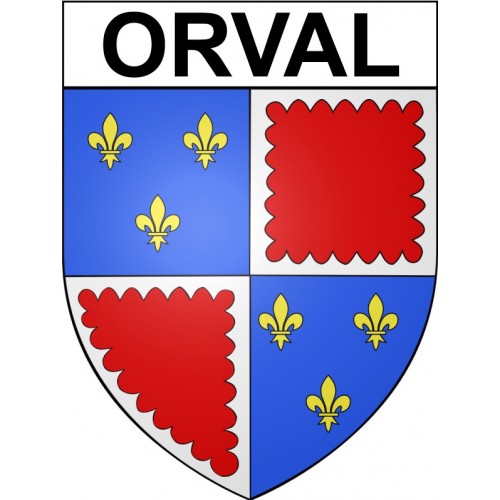 Orval 18 ville Stickers blason autocollant adhésif
