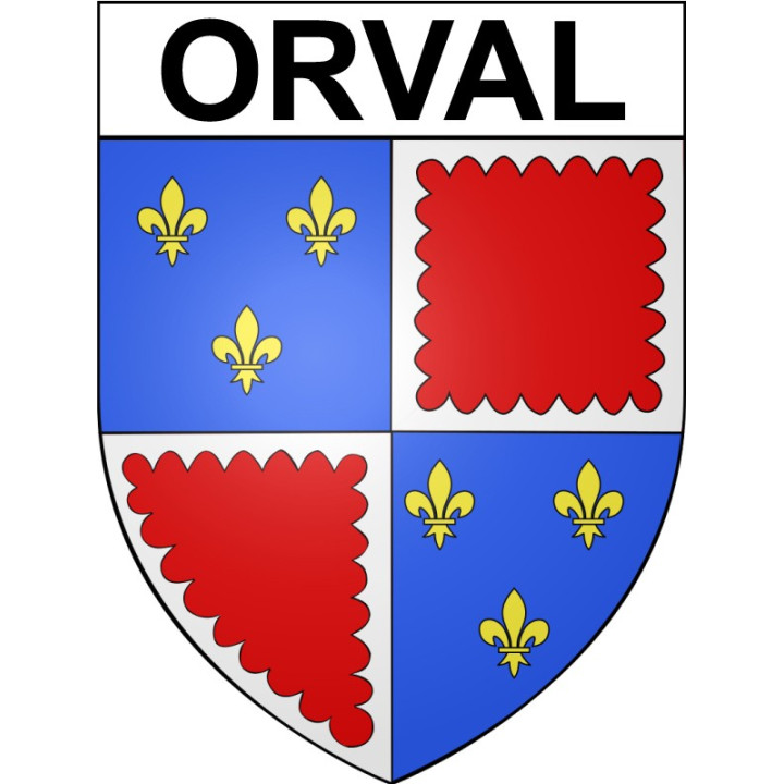 Orval 18 ville Stickers blason autocollant adhésif
