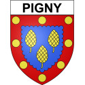 Pigny 18 ville Stickers blason autocollant adhésif