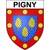 Pigny 18 ville Stickers blason autocollant adhésif
