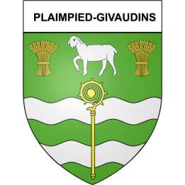Plaimpied-Givaudins 18 ville Stickers blason autocollant adhésif
