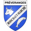 Préveranges 18 ville Stickers blason autocollant adhésif