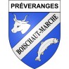Préveranges 18 ville Stickers blason autocollant adhésif