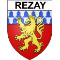 Rezay 18 ville Stickers blason autocollant adhésif