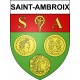 Saint-Ambroix 18 ville Stickers blason autocollant adhésif