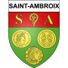 Saint-Ambroix 18 ville Stickers blason autocollant adhésif