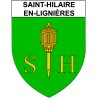 Saint-Hilaire-en-Lignières 18 ville Stickers blason autocollant adhésif