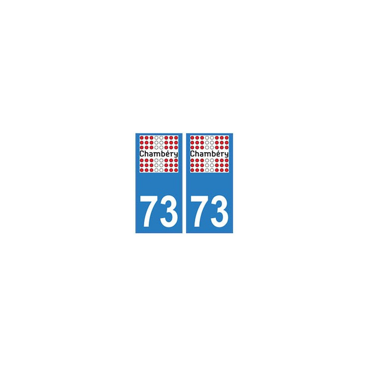 73 Chambéry logo autocollant plaque immatriculation ville