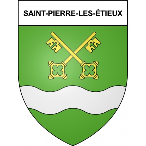 Saint-Pierre-les-étieux 18 ville Stickers blason autocollant adhésif