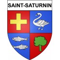 Saint-Saturnin 18 ville Stickers blason autocollant adhésif