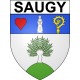 Saugy 18 ville Stickers blason autocollant adhésif