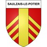 Saulzais-le-Potier 18 ville Stickers blason autocollant adhésif