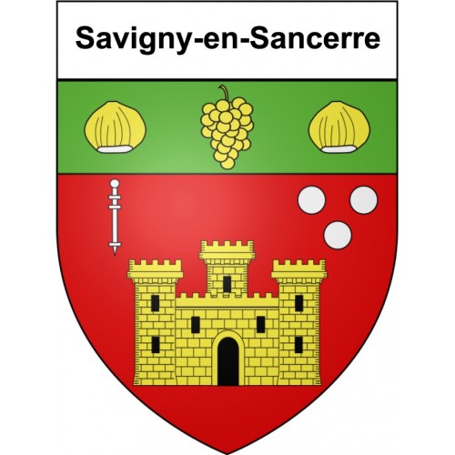 Savigny-en-Sancerre 18 ville Stickers blason autocollant adhésif