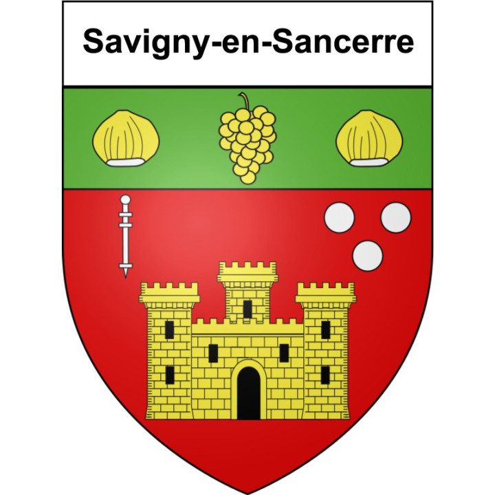 Savigny-en-Sancerre 18 ville Stickers blason autocollant adhésif