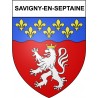 Savigny-en-Septaine 18 ville Stickers blason autocollant adhésif