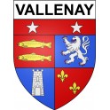 Vallenay 18 ville Stickers blason autocollant adhésif