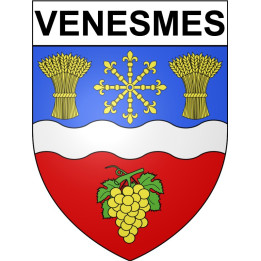 Venesmes 18 ville Stickers blason autocollant adhésif