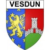 Vesdun 18 ville Stickers blason autocollant adhésif