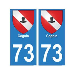 73 Cognin blason autocollant plaque immatriculation ville