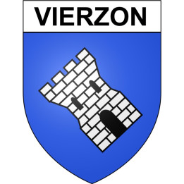 Vierzon 18 ville Stickers blason autocollant adhésif